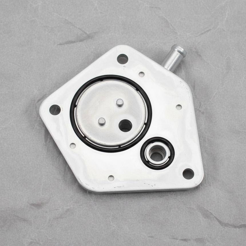 2016-2025 Honda Civic HR-V CVT Transmission Fluid Cooler/Warmer OEM - Top Detail Angle 2