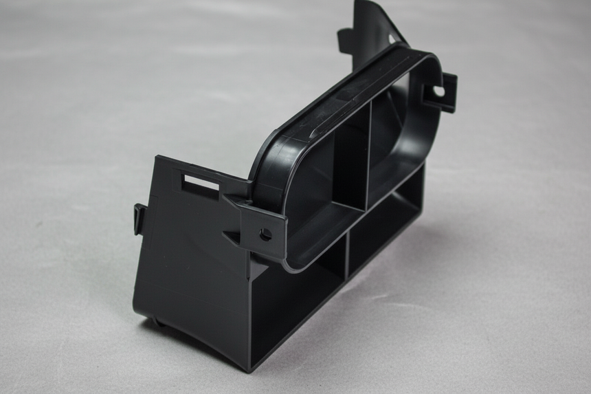Black Air Intake Inlet Connector - Top Detail Angle 3