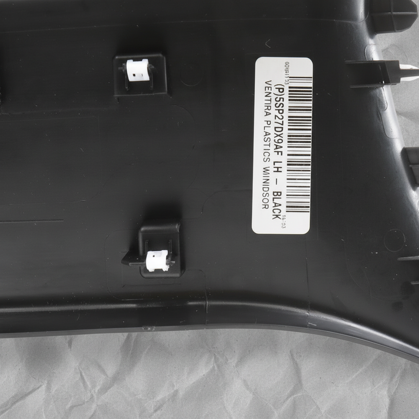 2017-2026 Pacifica Voyager Rear Driver Door Scuff Plate Black OEM