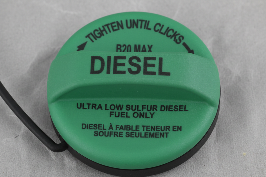 2023-2025 Ford F-250 F-350 F-450 F-550 Green Diesel Fuel Tank Cap OEM