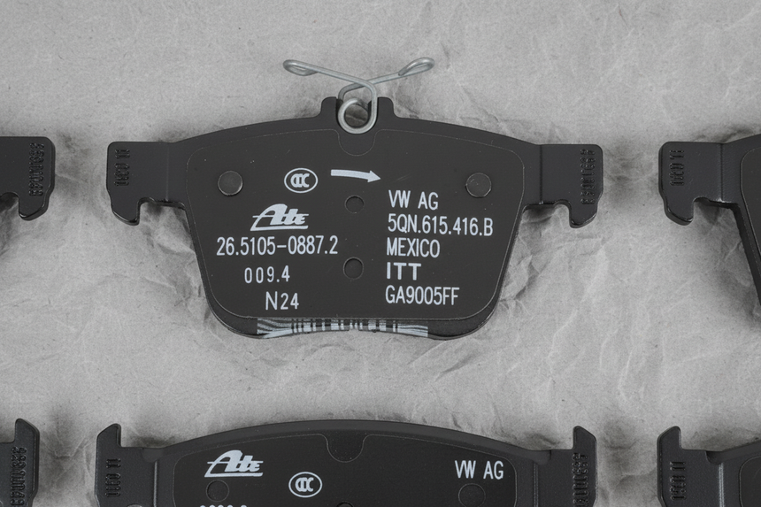 2019-2025 Volkswagen Tiguan Rear Disc Brake Pads Set Genuine OEM