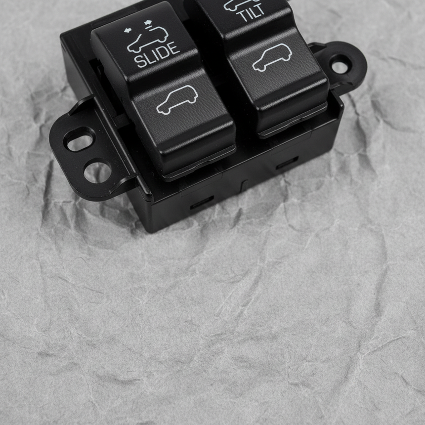 2014-2020 GM Sunroof Switch Black Carbon Metallic OEM - Bottom Detail