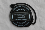 Quarter Turn Fuel Gas Tank Filler Cap - Bottom Section Detail