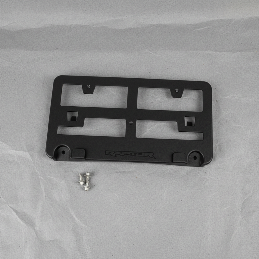 2022-2025 Bronco Raptor OEM Front License Plate Bracket Black