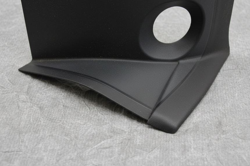 Rear Passenger Side Quarter Panel Gutter Trim - Bottom Section Detail