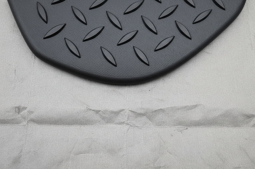 Passenger Side Rear Bumper Step Pad Insert - Bottom Section Detail