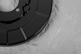 Driver Side Brake Splash Shield - Bottom Section Detail