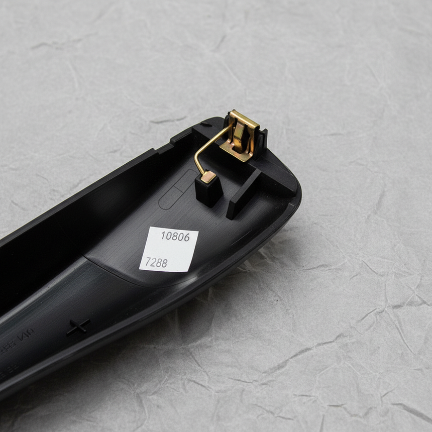 2011-2015 Ford Explorer Police Interceptor Utility Driver Rear Roof Rack End Cap OEM - Top Detail Angle 2