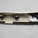 2020-2022 Ford Escape Driver Windshield Pillar Trim Beige OEM - Bottom Detail Angle 2
