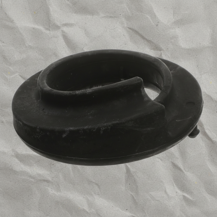 Ram DT 2500 3500 Front Upper Coil Spring Isolator Bottom Detail