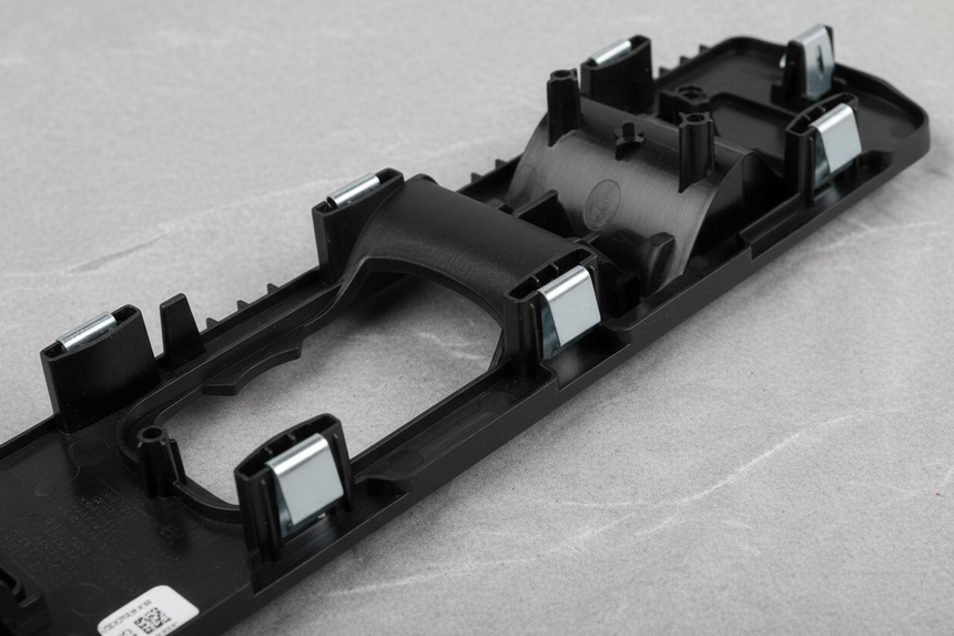Front Driver Power Window Switch Housing - Top Detail Angle 2