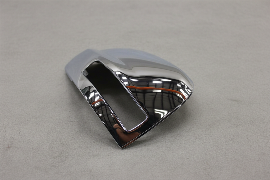 Driver Side Door Mirror Cap Chrome - Middle Detail Angle 3