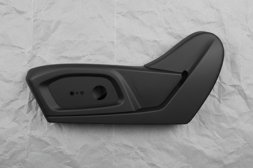 2020-2024 Ford Explorer 6 way Seat Side Trim Cover Driver Side Black