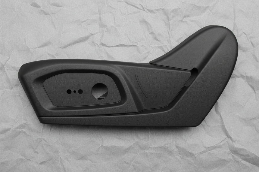 2020-2024 Ford Explorer 6 way Seat Side Trim Cover Driver Side Black