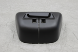 Driver Side Rear Seat Back Panel Cap 60% Ebony - Top Section Detail