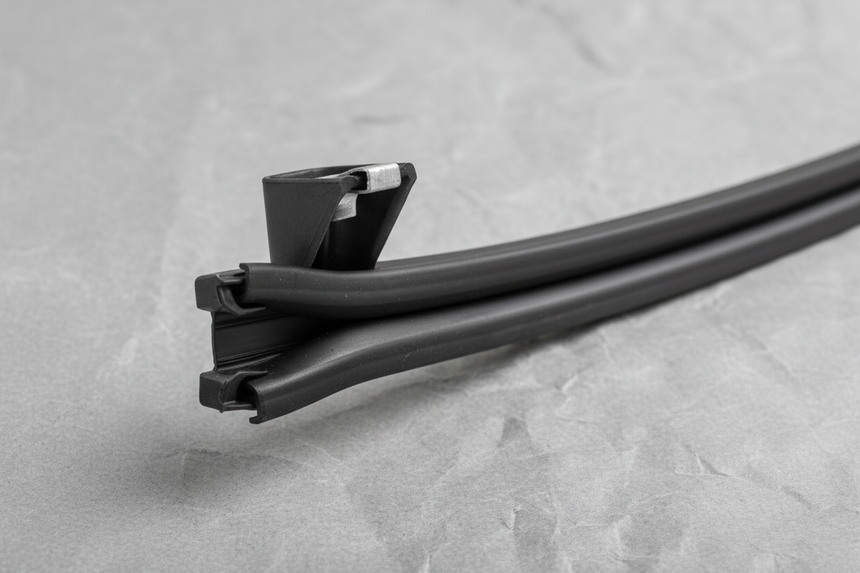 Passenger Side Rear Window Channel Retainer - Middle Detail Angle 2