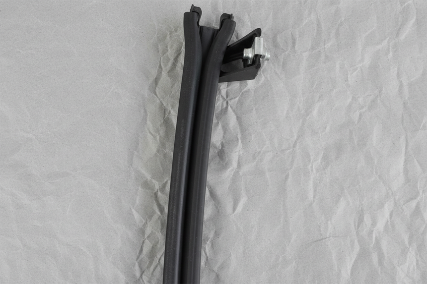 Passenger Side Rear Window Channel Retainer - Top Section Detail