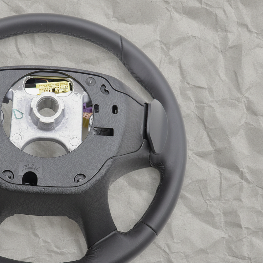 2018-2021 Buick Enclave 3.6L Steering Wheel Black Leather OEM