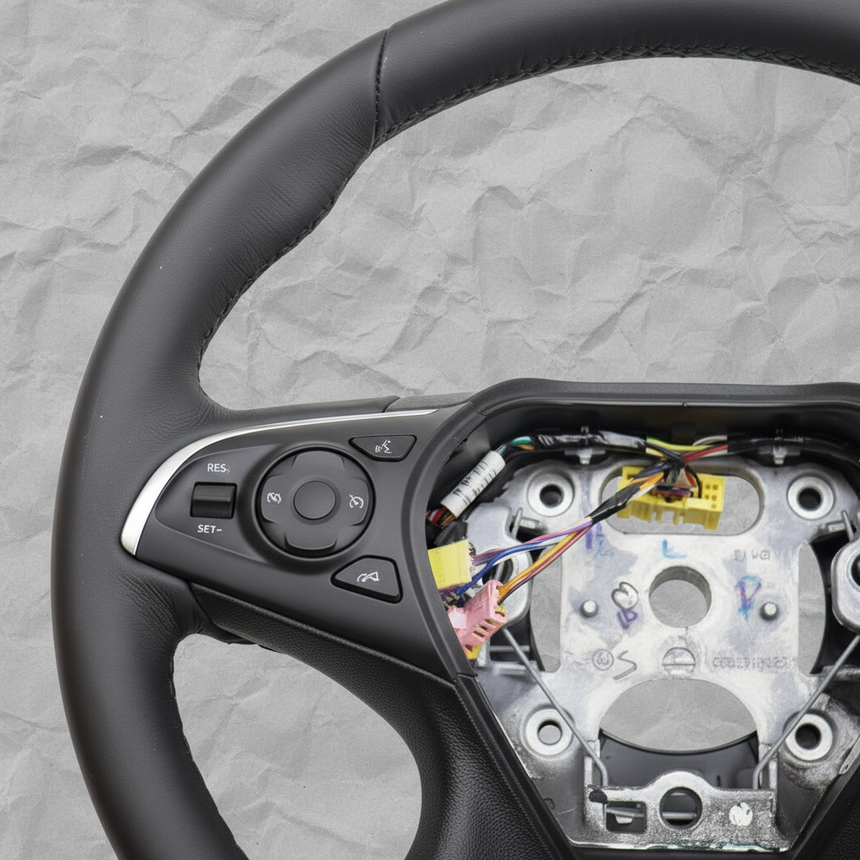 2018-2021 Buick Enclave 3.6L Steering Wheel Black Leather OEM